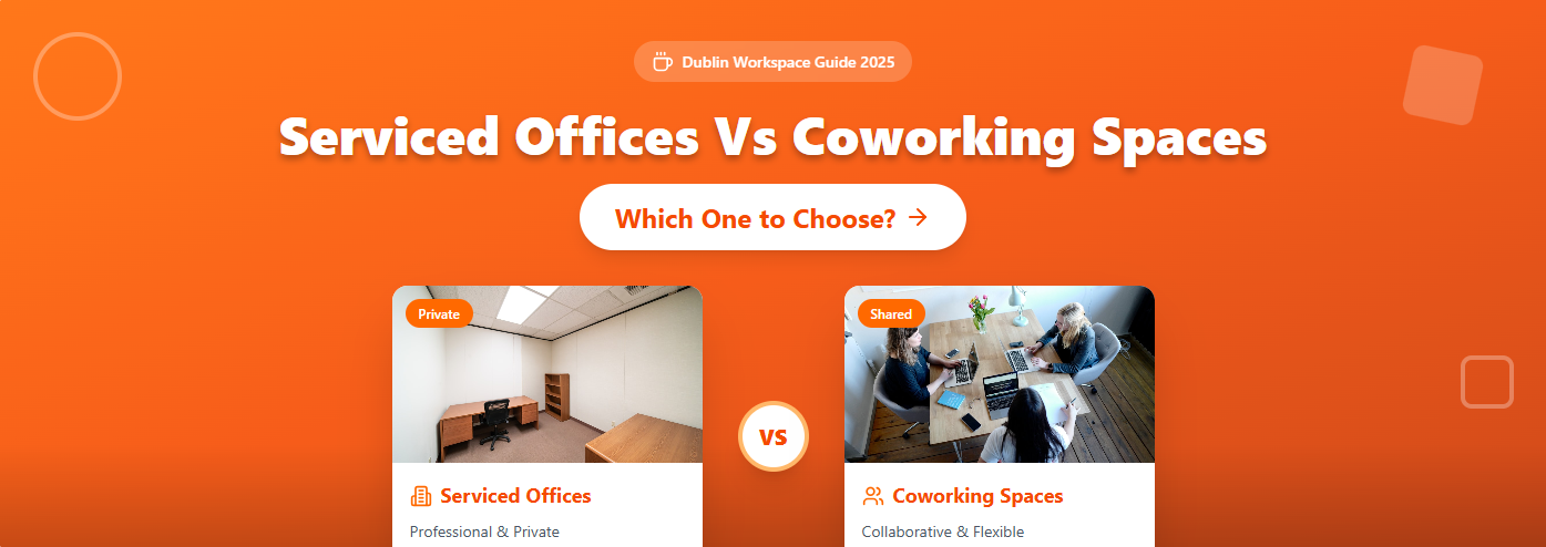 serviced offices vs coworking spaces